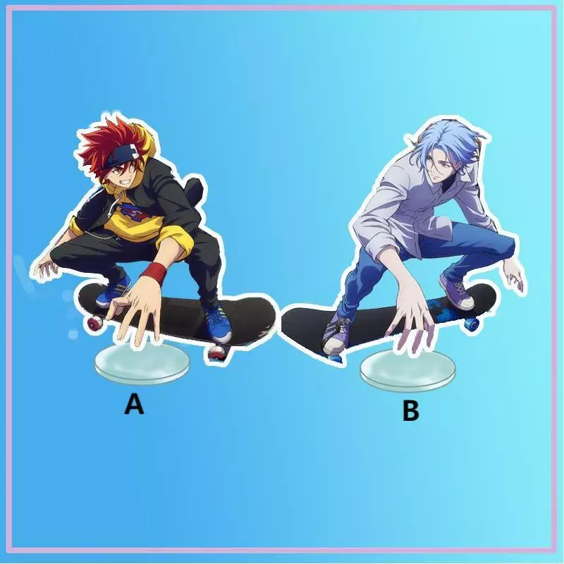 SK∞ SK8 the Infinity Stand Model Keychain Reki Kyan Langa Hasegawa Anime  Figure Acrylic Standing Plate Holder Desktop Decoration