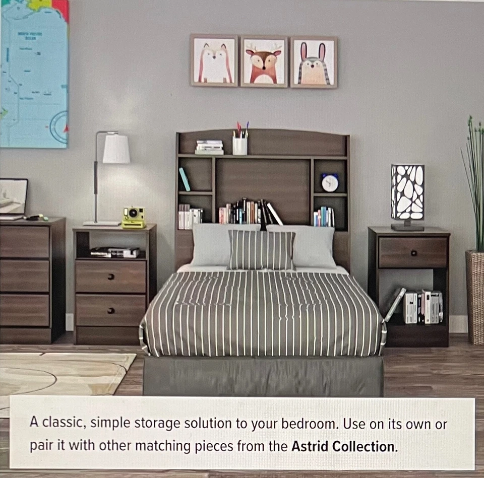 NOVO Armário de Armazenamento de Roupas Espresso Marrom Madeira 4 Gavetas Cômoda Baú Gavetas - Imagem 4 de 4