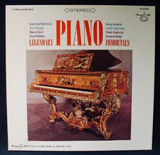 LEGENDARY PIANO IMMORTALS~Paderewski~MURRAY HILL 5LP Box Set~NM Vinyl (1965)