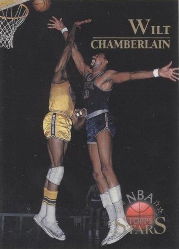 WILT CHAMBERLAIN 1996 NBA TOPPS STARS ATOMIC REFRACTOR CARD #109 