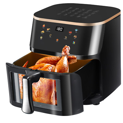 XXL Heißluftfritteuse 9L Fritteusen Friteuse Heißluft Air Fryer 1800W ohne Öl