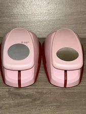 Lot Of 2 Marvy Uchida Giga Clever Lever Circle & Oval Craft Punch Set Diecut