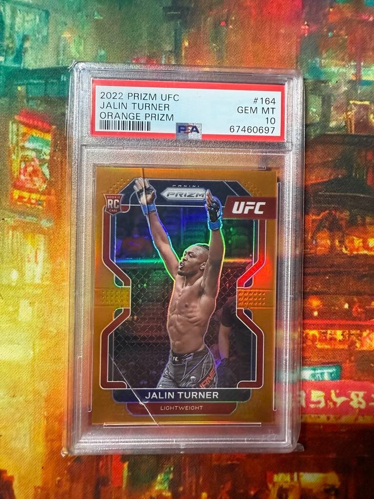 2022 JALIN TURNER PSA 10 ORANGE 73/99 UFC PANINI PRIZM ROOKIE CARD RC TARANTULA