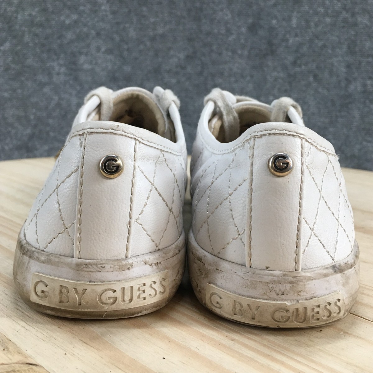 G By Guess Shoes Womens 8 M Quilted Casual Low Top Sneakers