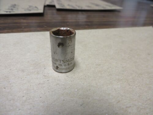 CRAFTSMAN -V- 6 POINT 10mm SHORT SOCKET 1/4" DRIVE # 43508