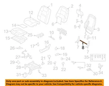 FORD OEM 06-10 Explorer Sport Trac Front Seat Components-Rod 6L2Z7862714BA