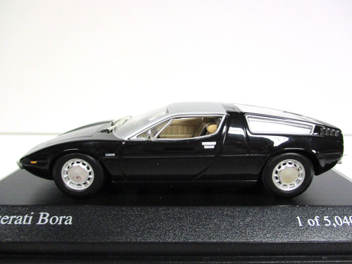 PAUL'S MODEL ART / MINICHAMPS - 1972 MASERATI BORA (SCHWARZ) - 1/43 - Bild 1 von 15