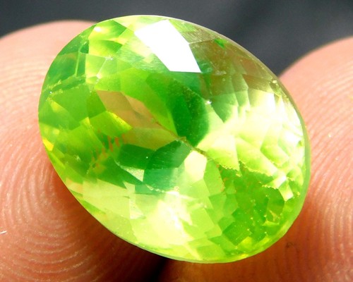 Natural Peridot OVAL Cut Peridot 9.0 Cts  Certified Peridot.C112 - Picture 4 of 9
