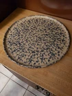 RRP Pizza Pie Pan Roseville Co Ohio Pottery Spatterware Stoneware 12" Ransburger