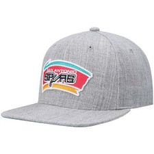 Mens MITCHELL  NESS NBA TEAM HEATHER 2.0 SNAPBACK HWC SPURS