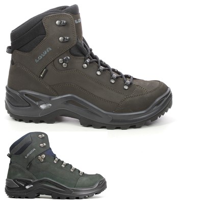 Lowa Mens Boots Renegade GTX Mid Lace-Up Ankle Hiking Outdoor Nubuck Leather