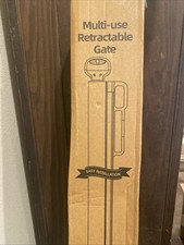 Multi-use Retractable Gate, White Mesh, 32 Inches Tall, Easy Install