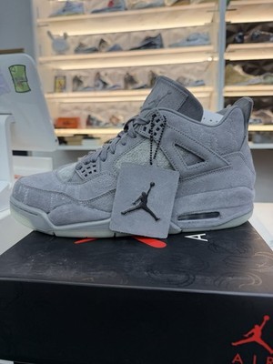 Size 10 - Air Jordan 4 Retro Kaws Grey 930155-003 Nike AJ IV New !