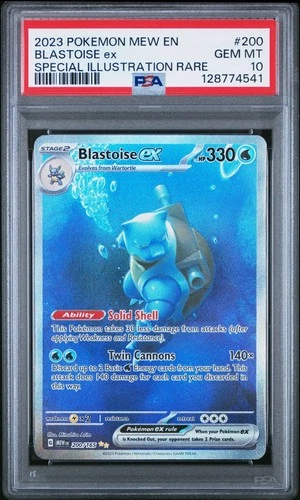PSA 10 Blastoise ex Scarlet & Violet 151 Special Illustration Rare
