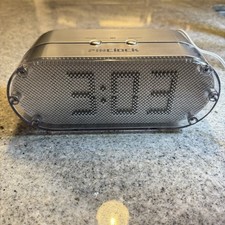 Rare Vintage Pinclock By Daka Design Pin Clock Mechanical Displays Time Silver