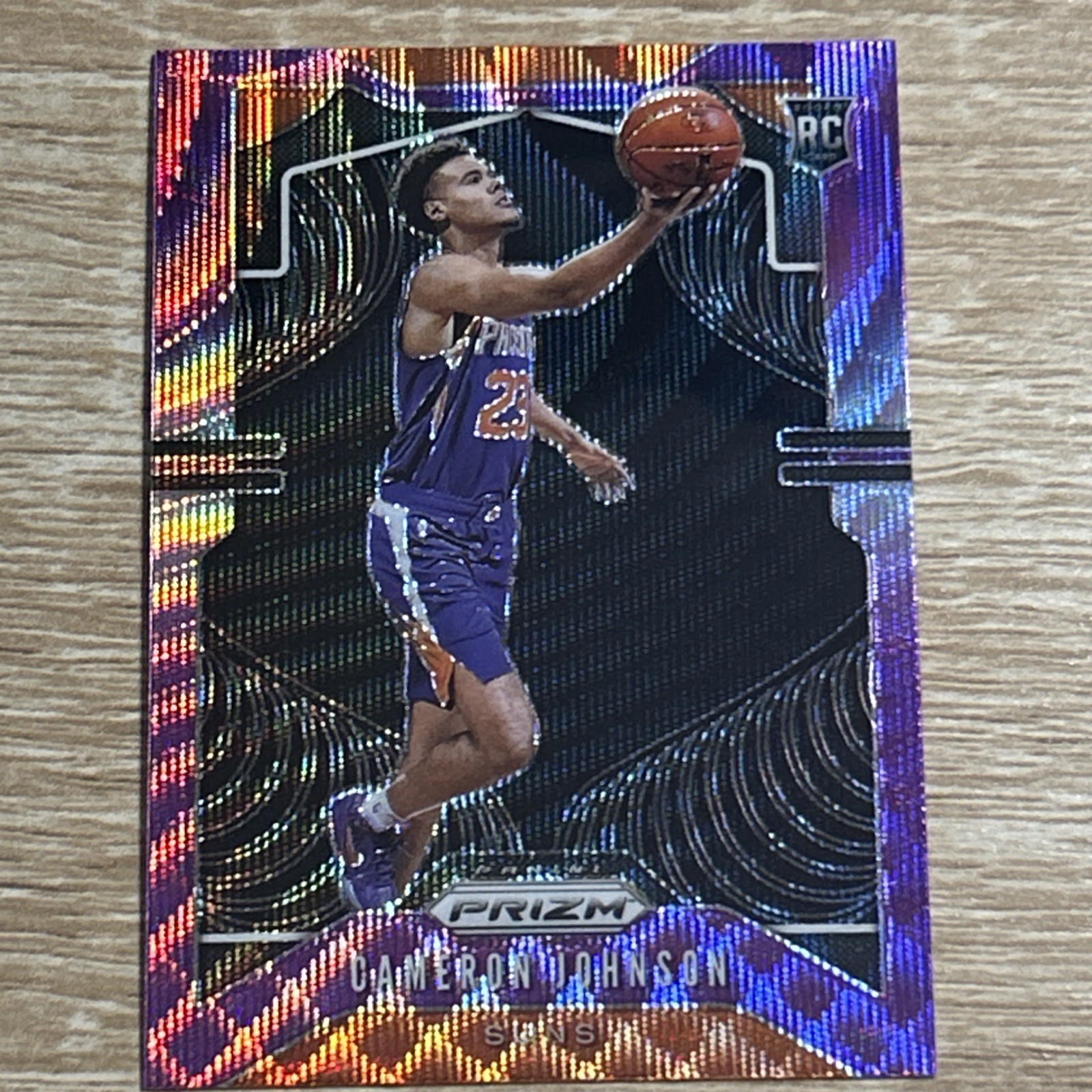 2019-20 Panini Prizm - Rookie Cameron Johnson #257 Purple Wave Prizm (RC)