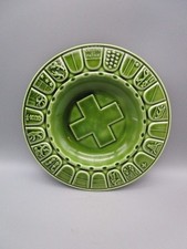 GIEN - coupelle/vide poche/cendrier en faïence "liberté patrie"