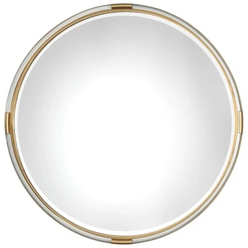 Uttermost Mackai MDF Glass Iron and Acrylic Decorative Mirror in Gold - Picture 1 of 3