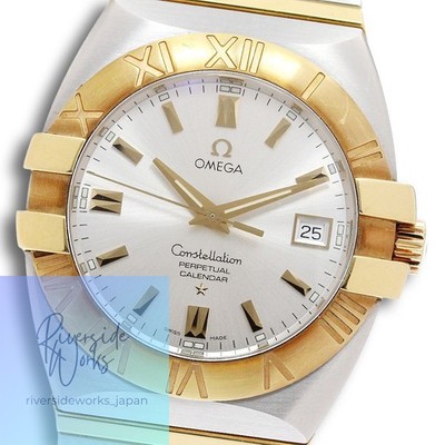 Omega Constellation Double Eagle Perpetual Calendar YG Bezel Quartz