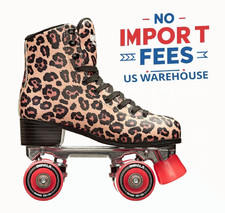 Impala Quad Skates Leopard Print Roller Skates Women Outdoor Vegan PETA ABEC