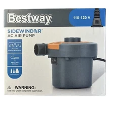 Bestway Sidewinder Air Pump For Inflation & Deflation 3 Valve Adapters Electric