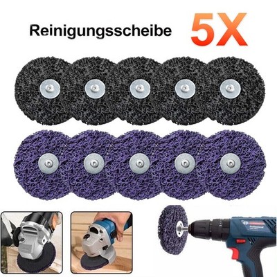 Reinigungsscheiben Grob 100mm CSD/CBS Schruppscheibe Schaft 6mm für Bohrmaschine