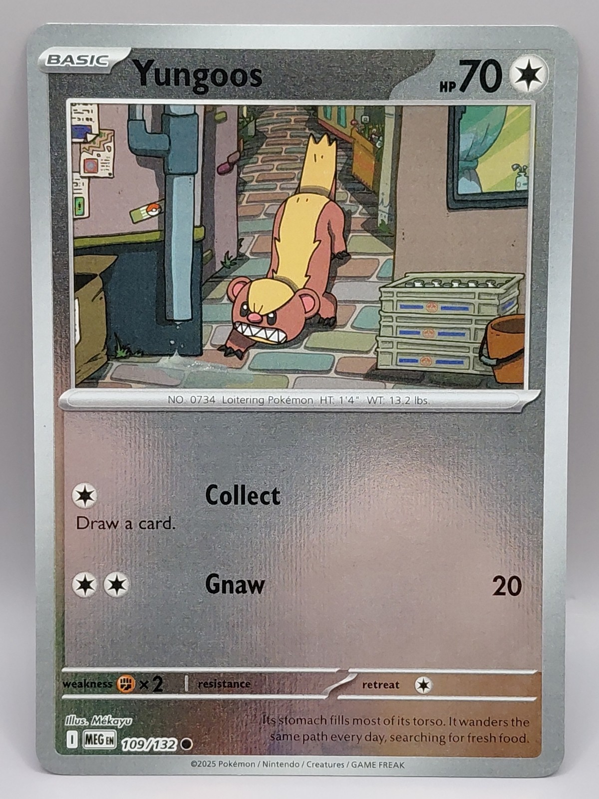 Yungoos 109/132 Me01: Mega Evolution Reverse Holo