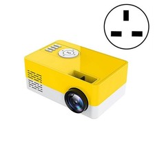 S261 J16 Mini HD 1080P UK Yellow White Portable LED Projector