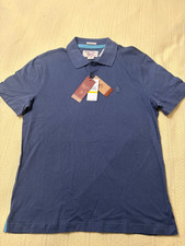 NWT Mens Penguin By Munsingwear Heritage Slim Fit Shirt Indigo Medium