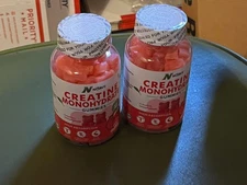 Lot of 2 Novaii Creatine Monohydrate Gummies 5000Mg Unisex, 90ct Strawberry