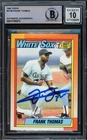 Frank Thomas Signed 1990 Topps RC 414 Chicago White Sox Auto GM 10 Beckett
