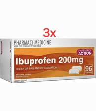 Pharmacy Action Ibuprofen 200mg Total 288 Tablets Same as Nurofen