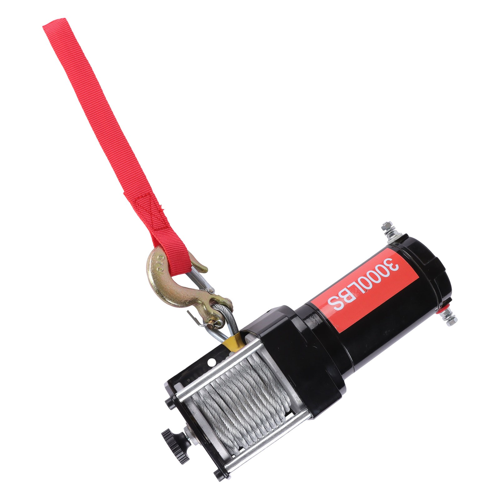 3000 lb Electric Winch 12VDC/1.3HP ATV Winch 3/16in*32ft Heavy Duty Steel Cable