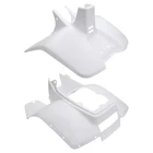 Plastic Front, Rear Fender Set For Suzuki LT50 1984-1987 White
