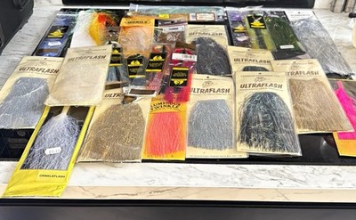 Gemischte Marken Fliegenbinden Blitz Material Posten Mehrfarbig Ultraflash Krystal Flash