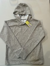 NWT Youth Large Gray Hooded Sweatshirt Pullover Long Sleeve All In Motion Brand