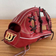 Gant de baseball Wilson gant en cuir rouge 11,75 du Japon vintage fabriqué au...