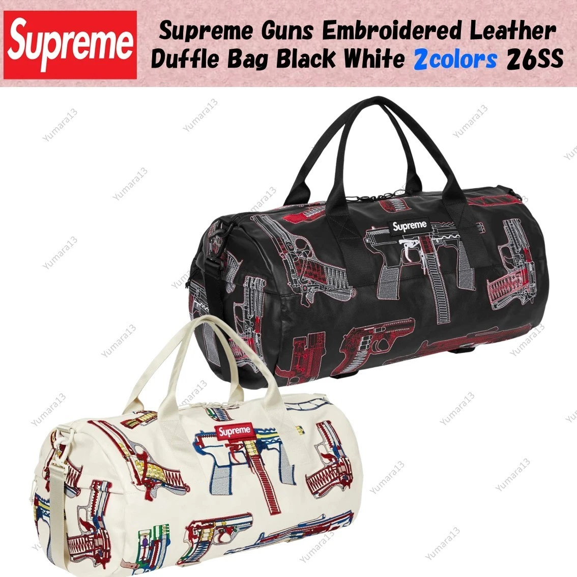 Supreme Leather Duffle Bags for Men for sale | eBay