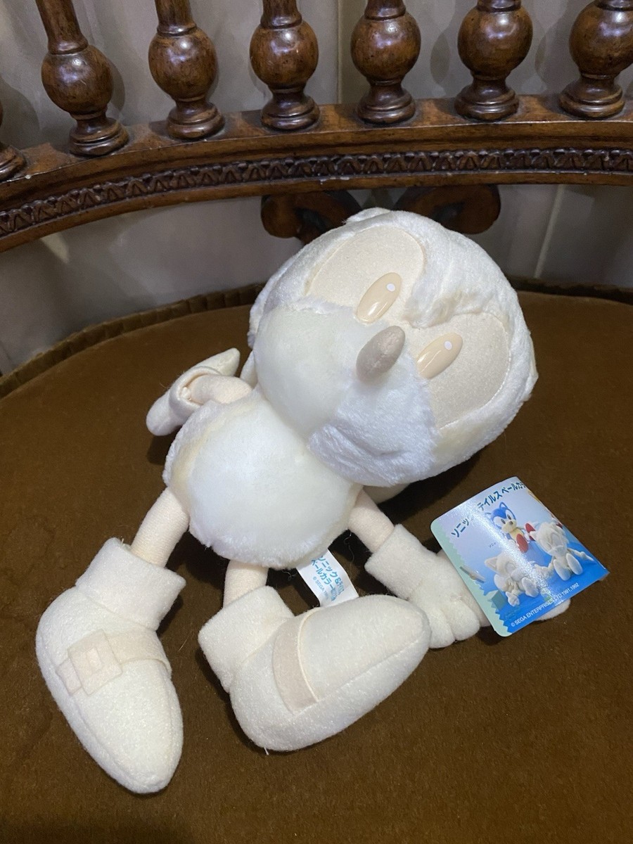 Sonic The Hedgehog SEGA 1998 Japan 8” Albino White Pastel Vintage