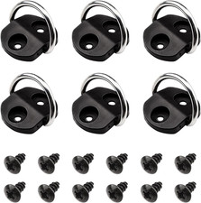 6 Pcs D-Ring Tie Downs Small D-Rings Anchor Lashing Ring Cargo Net Tie down Hook