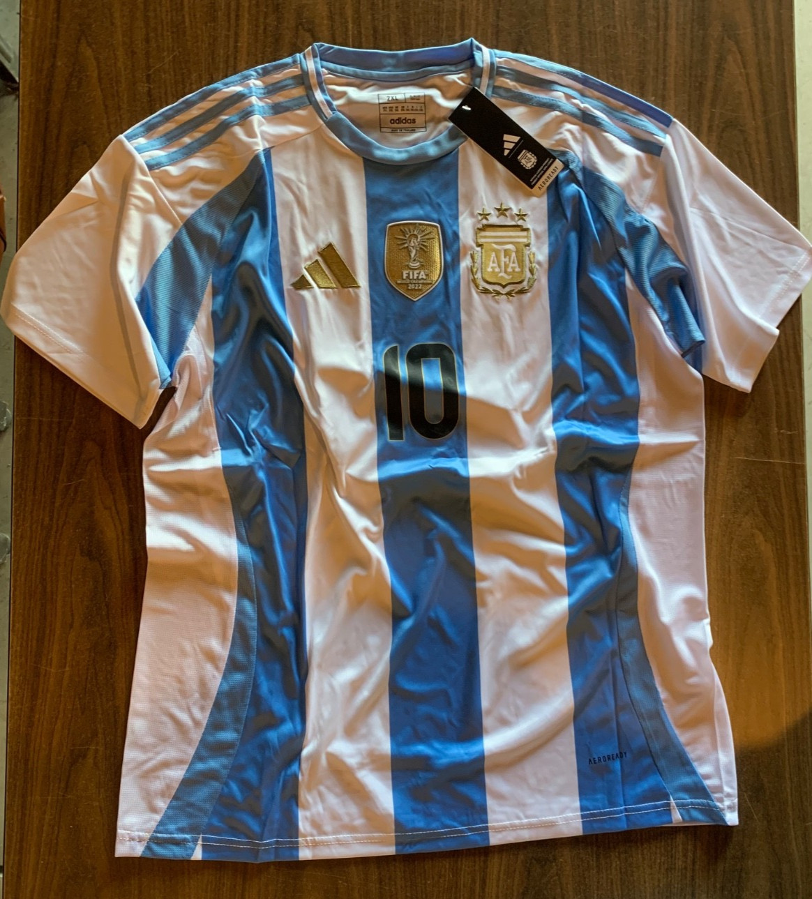Adidas Messi #10 Adult Argentina Soccer Uniform Jersey. NWT. Home or Away.