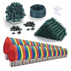 DELight C9 Christmas Lights Outdoor 100FT String Light w/ 100 Stakes Pathway