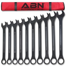 Abn Jumbo Wrench Set Metric 33 To 50mm - 10 Piece Combo Open End Tool Set