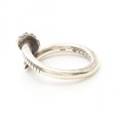 CHROME HEARTS NAIL CRSBALL Ring Silver925 Used mens US size 8.25