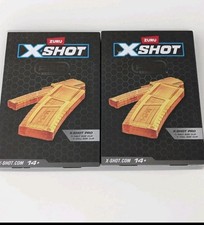 Zuru X-Shot. X Shot Pro 1 Half Clip And 1 Full Clip. Clips Only . Set of 2