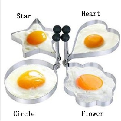 1xEgg Moulds Fried Poacher Shaper Tool Frying Pan Kitchen Utensil Cooking Design