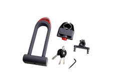 Lucchetto Tonyon Cod.79554 ad Arco Rigido in Acciaio per bici con luce