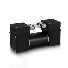 Bomba de diafragma de motor sin escobillas sin aceite eléctrica de 24 V CC de doble cabezal 25 LPM