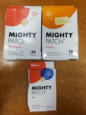 3 Boxes: Hero Mighty Patch Original  Surface  Duo Patches Exp 1/27 E14C