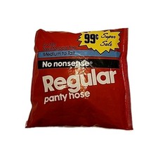 No nonsense Regular Pantyhose- 9 TAN - Med. to Tall B Reinforced Toe From 1986